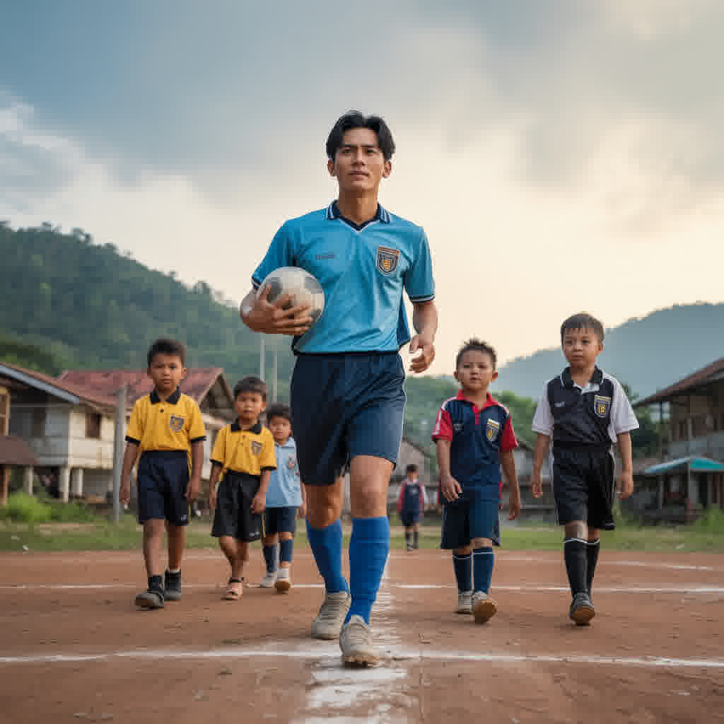 Kisah Inspiratif: Atlet Sepak Bola Dampingi Anak-Anak di Daerah Terpencil