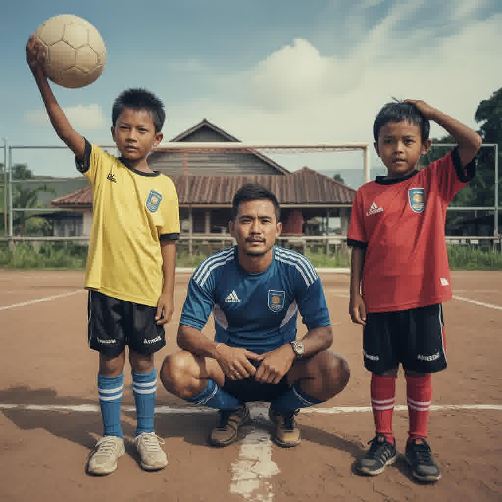 Kisah Inspiratif: Atlet Sepak Bola Dampingi Anak-Anak di Daerah Terpencil